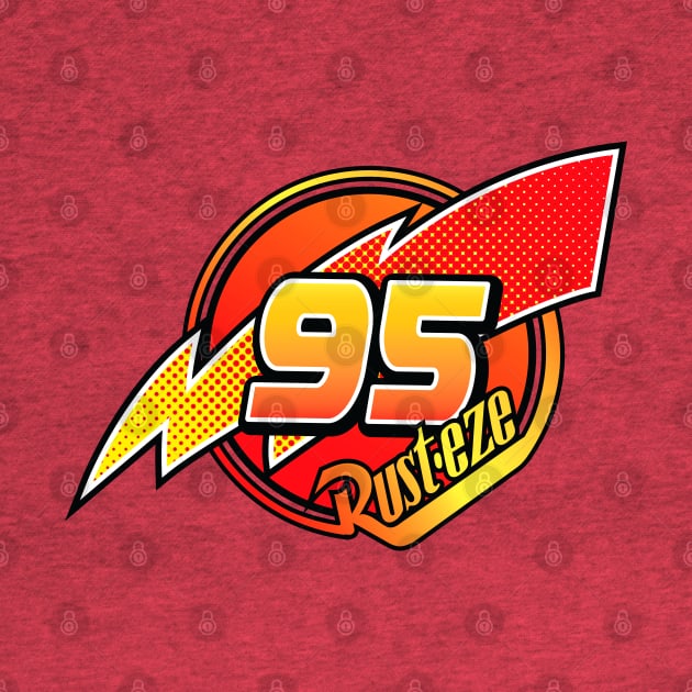 Number 95 KaChow by DeepDiveThreads